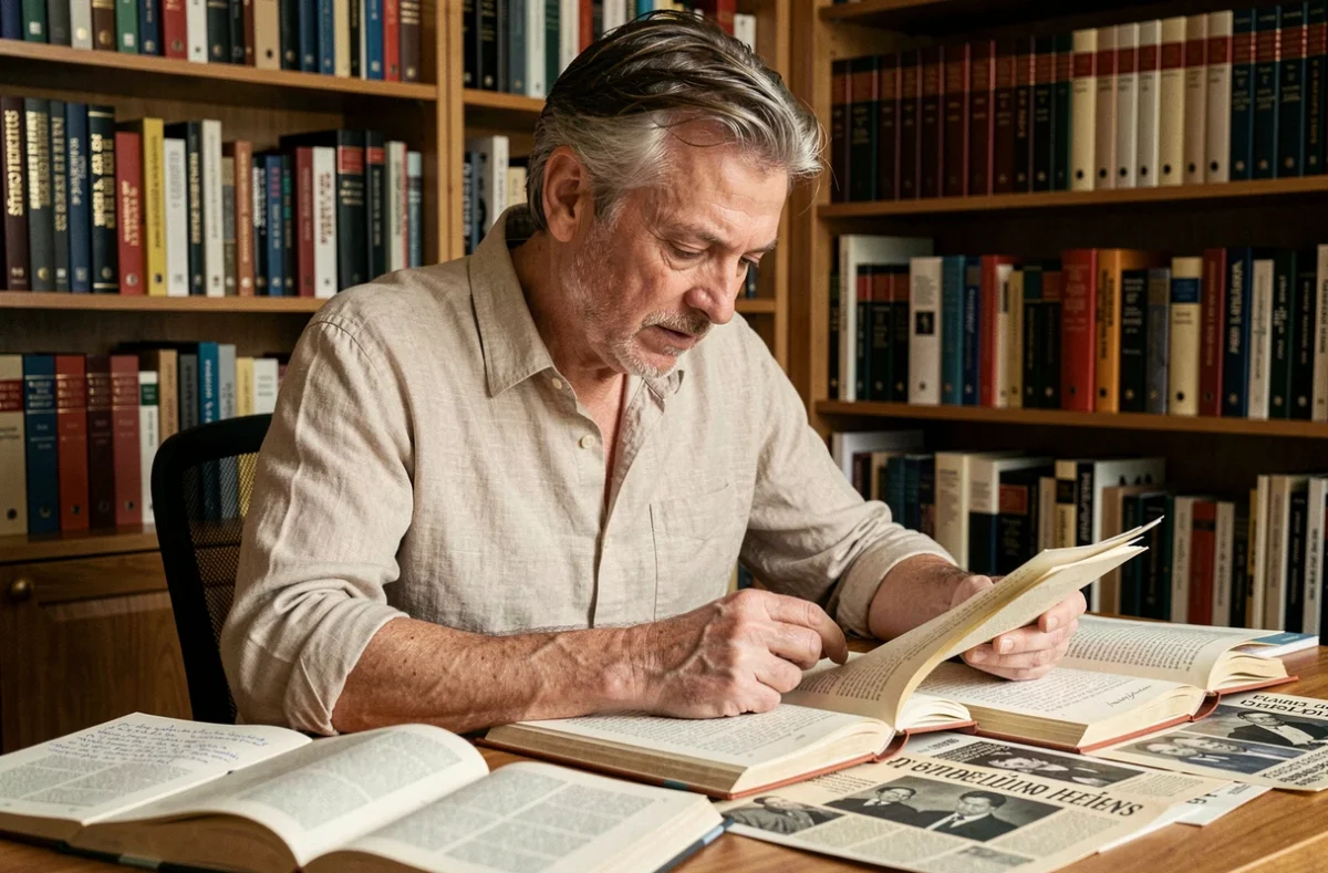 Journaliste musical consultant des archives et biographies sur Mike Brant pour démêler les mythes de la réalité